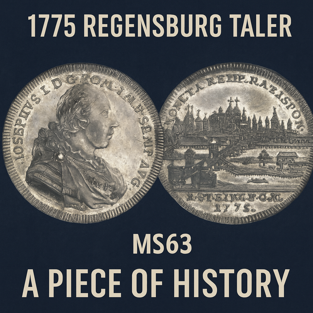 Discovering the Legacy of Regensburg: The 1775 Holy Roman Empire DAV-2626 Taler