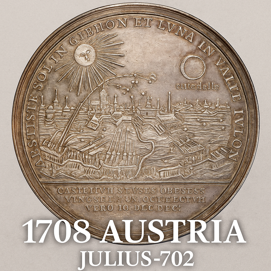 The 1708 Austria Julius-702 Silver Medal: A Rare Treasure of the Holy Roman Empire