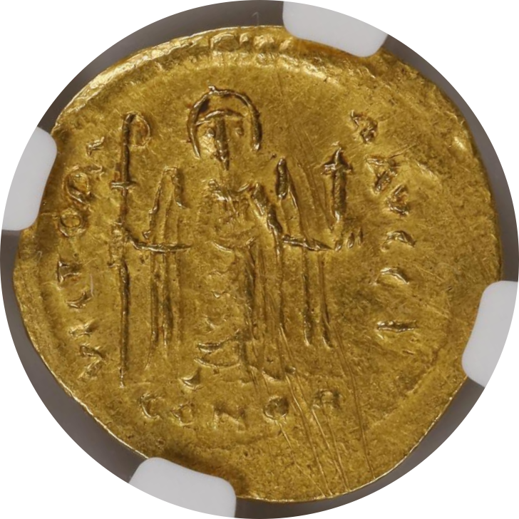 Phocas, AD 602-610 BYZANTINE EMPIRE AV Solidus