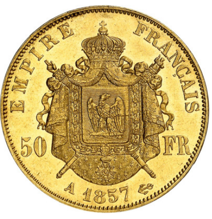 1857-A France Gad-1111 F-547 50 Fr