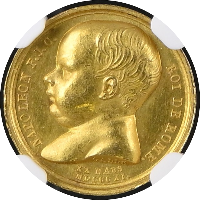 1811-DATED FRANCE BRAMSEN-1092 BIRTH OF NAPOLEON II GOLD