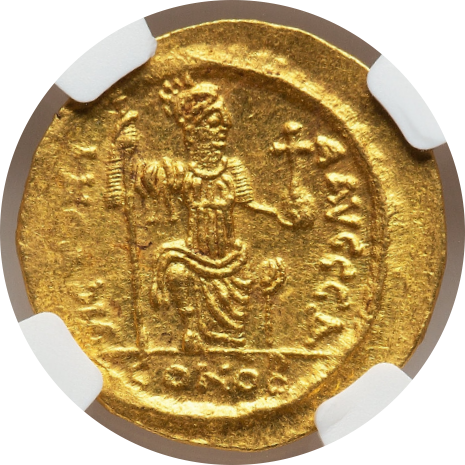 Justin II, AD 565-578 BYZANTINE EMPIRE AV Solidus