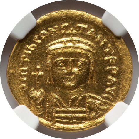 Tiberius II Constantine BYZANTINE EMPIRE AV Solidus image
