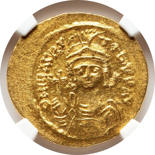 Maur.Tiberius, AD 582-602 BYZANTINE EMPIRE AV Solidus image