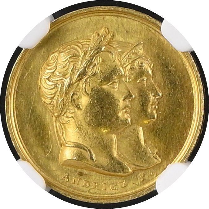 1811-DATED FRANCE BRAMSEN-1092 BIRTH OF NAPOLEON II GOLD image