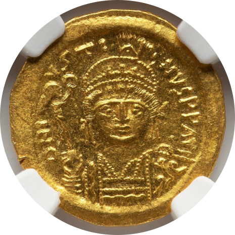 Justin II, AD 565-578 BYZANTINE EMPIRE AV Solidus image